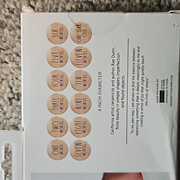 Rae Dunn 12 Piece Baby Milestone Discs - Picture 5 of 6